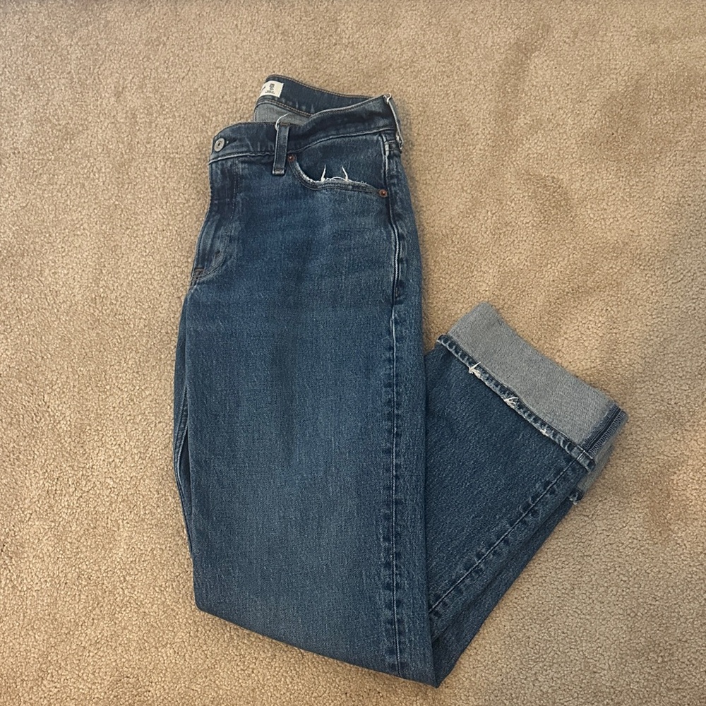 Abercrombie & Fitch Light Blue Baggy Jeans
